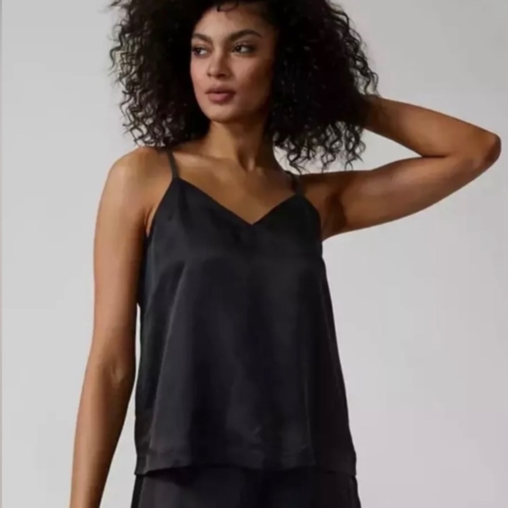 NWOT Athleta Calm Cool Cami (Top Only) Black XS S
